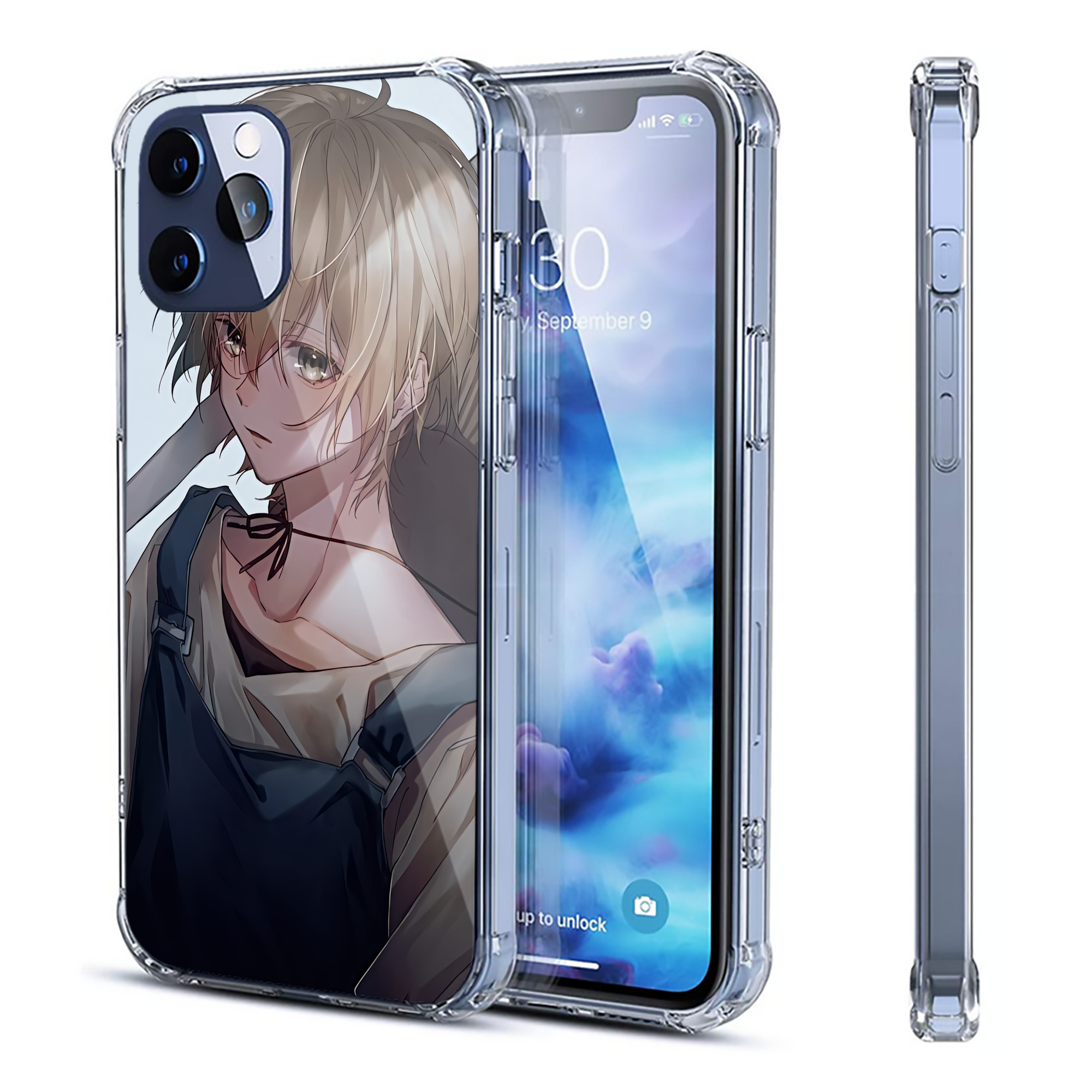 （画像用） 文豪ストレイドッグス Bungo Stray Dogs 【iPhone 12シリーズ対応】透明スマホケース（クリアソフトケース）
